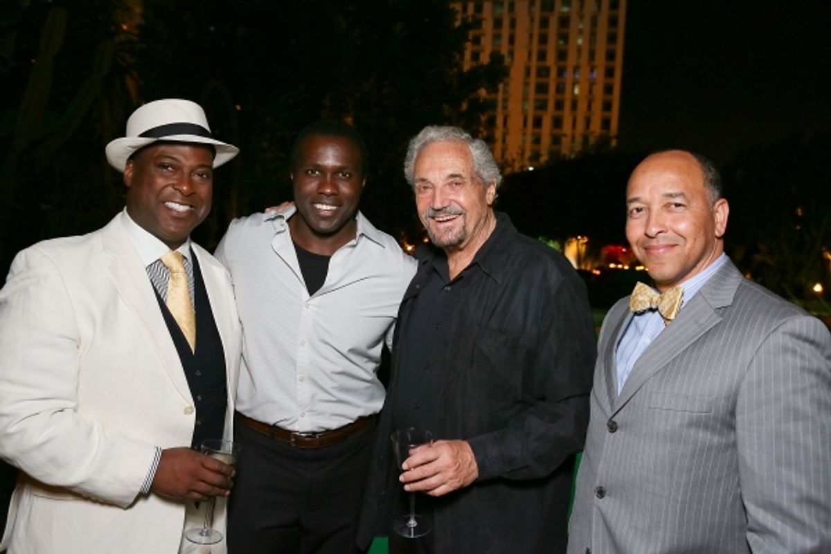 Cast members Trent Armand Kendall, Joshua Henry, Hal Linden and JC Montgomery at 