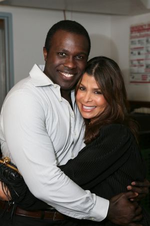 Cast member Joshua Henry and Paula Abdul @ BroadwayWorld Cast member Joshua Henry and Paula Abdul Photo