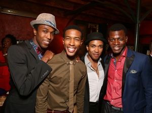 Cast members David Bazemore, Justin Prescott, Clinton Roane and Cedric Sanders Photo