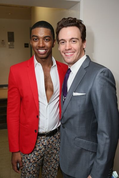 Cast member Christian Dante White and actor Erich Bergen  Photo