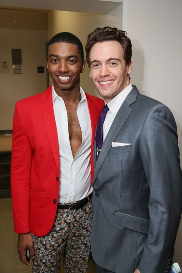 Cast member Christian Dante White and actor Erich Bergen  Photo
