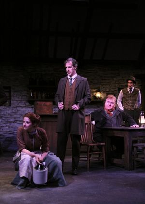 Izzie Steele as Pegeen, Matt Sullivan as Michael James Flaherty, Michael Daly as Jimm Photo