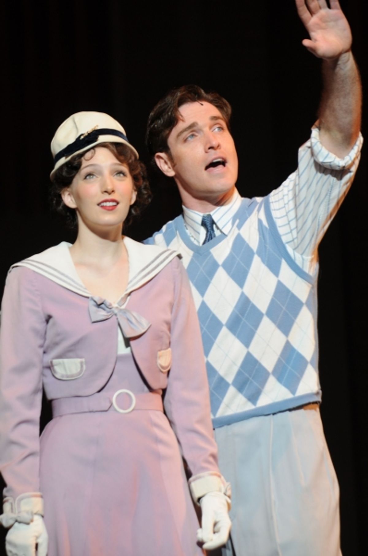 Ephie Aardema as Peggy Sawyer and Tyler Hanes as Billy Lawlor at 