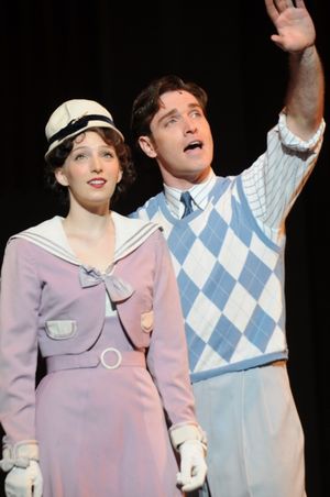 Ephie Aardema as Peggy Sawyer and Tyler Hanes as Billy Lawlor Photo