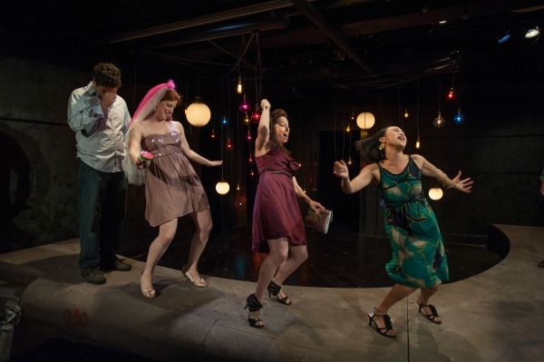 Frank (Brian King), Marnie (Darci Nalepa), Melissa (Audrey Francis) and Linda (Emjoy  Photo