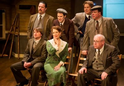 John Busser, Brett Radke, Dana Hart, and Patrick Carroll; Front row (seated), from le Photo