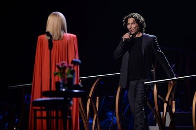 Barbra Streisand performs on stage with her son Jason Gould
 Photo