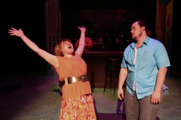 Kimi Short as One True Love and Zachary Allen Farmer as Charles Bukowski, singing the Photo