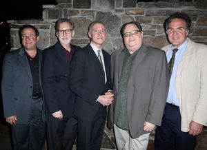 Michael Greif, Michael Korie, Scott Frankel, Richard Greenberg, Tim Sanford @ BroadwayWorld Michael Greif, Michael Korie, Scott Frankel, Richard Greenberg, Tim Sanford Photo
