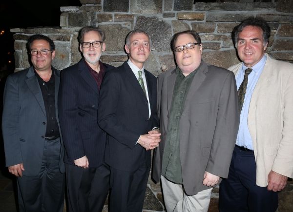 Michael Greif, Michael Korie, Scott Frankel, Richard Greenberg, Tim Sanford  Photo