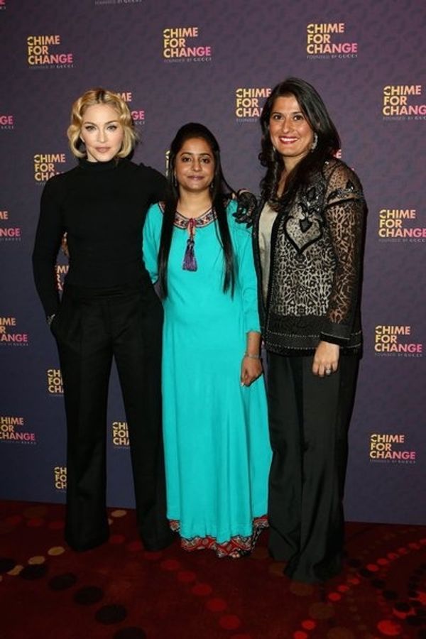 Madonna, Humaira Bachal and Sharmeen Obaid-Chinoy Photo