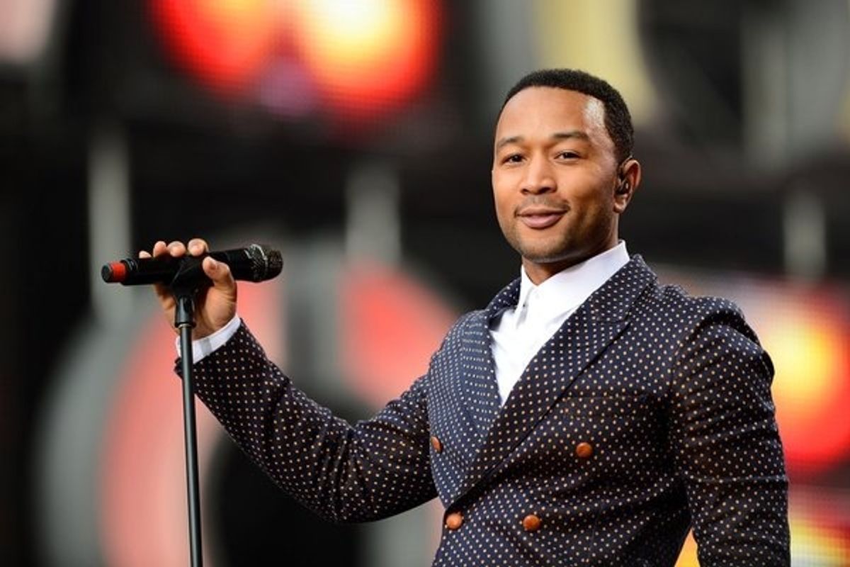 THE WOMEN''S CONCERT FOR CHANGE: LIVE FROM LONDON -- ''Chime For Change: The Sound Of Change Live'' Concert at Twickenham Stadium on June 1, 2013 in London, England -- Pictured:Singer John Legend performs on stage -- (Photo by Ian Gavan/Getty Images for G at 