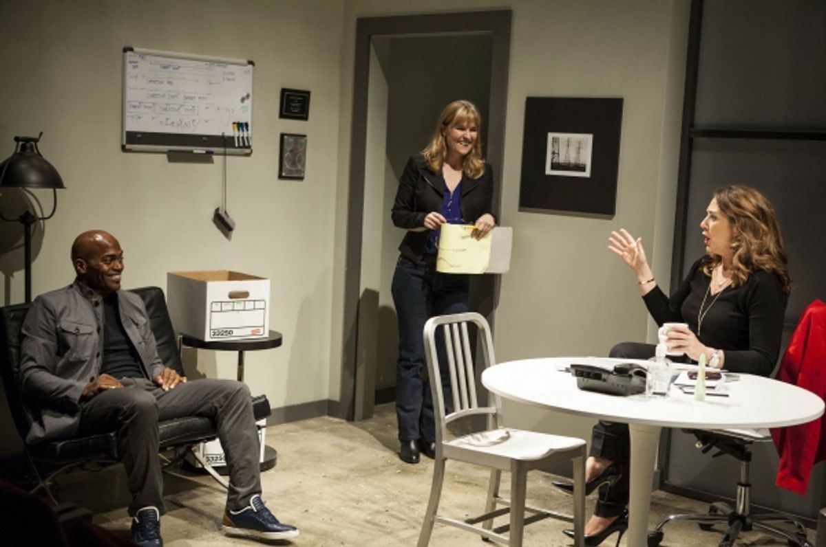 Andrew Stewart-Jones, Kelly McAndrew and Talia Balsam at 