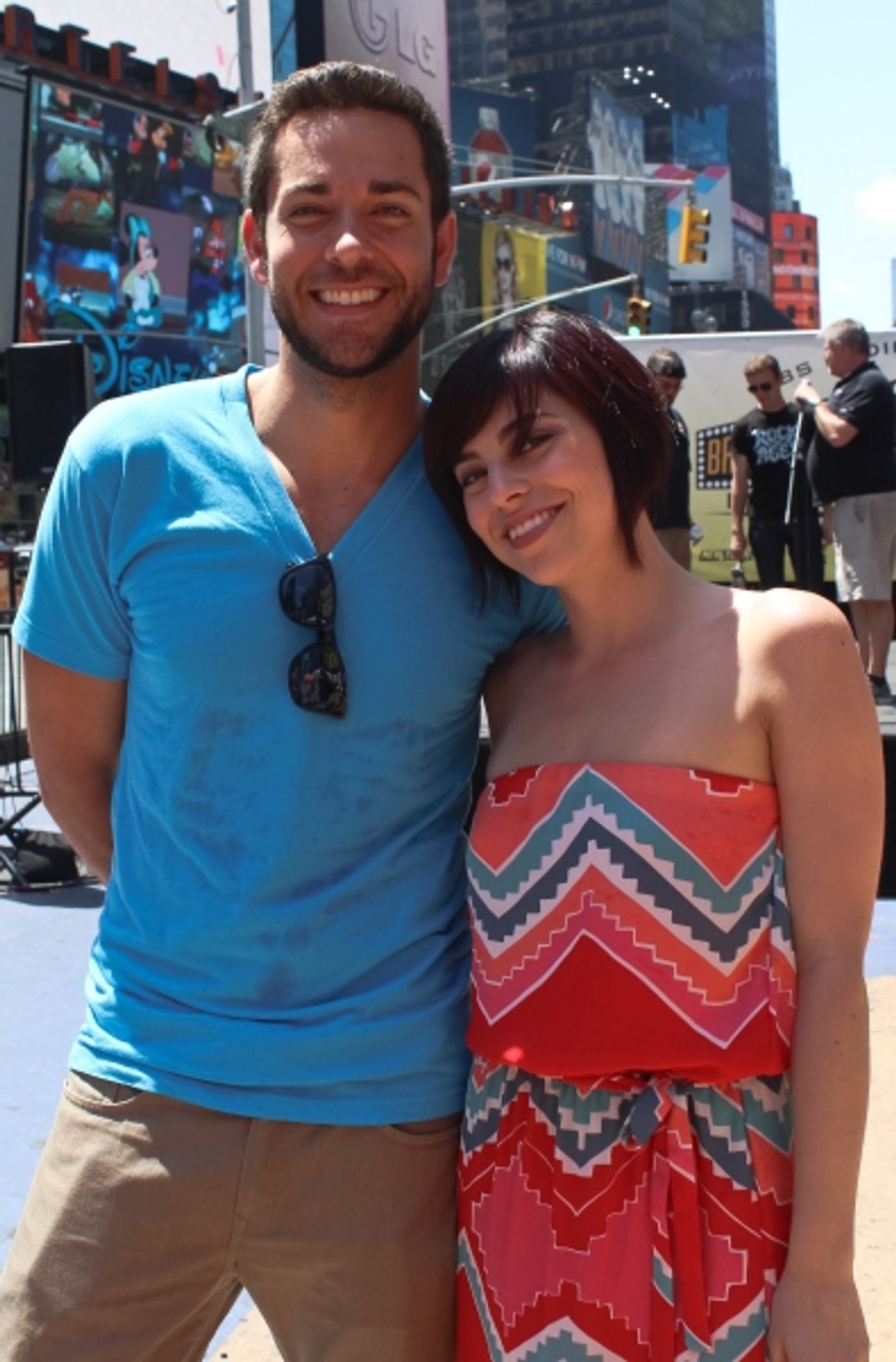 Photo Coverage: Krysta Rodriguez, Zachary Levi & More at BROADWAY ROCKS TIMES SQUARE! Image