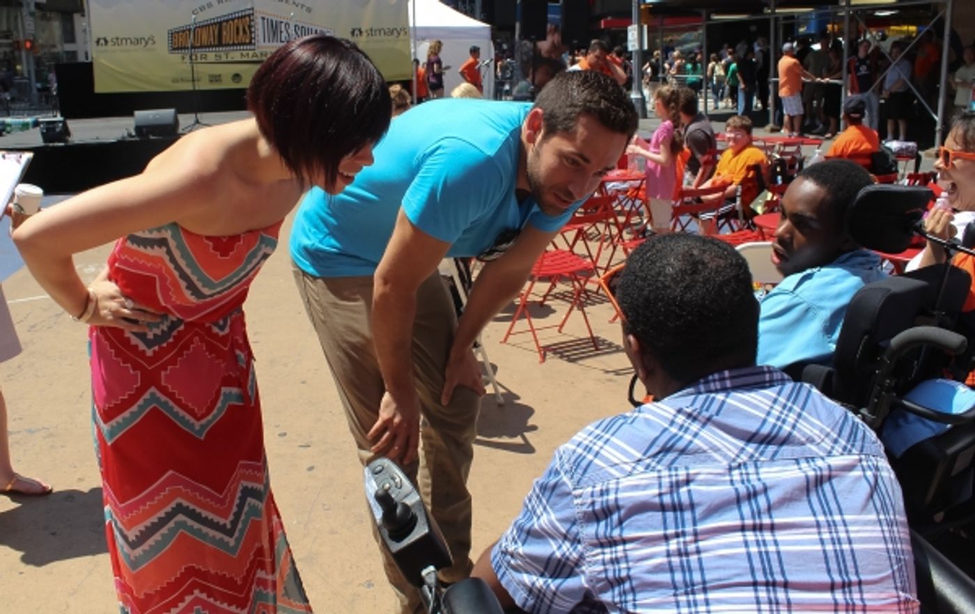 Photo Coverage: Krysta Rodriguez, Zachary Levi & More at BROADWAY ROCKS TIMES SQUARE! Image