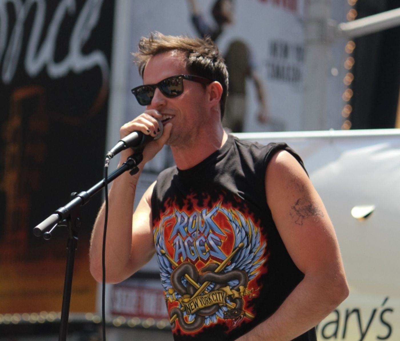 Photo Coverage: Krysta Rodriguez, Zachary Levi & More at BROADWAY ROCKS TIMES SQUARE! Image