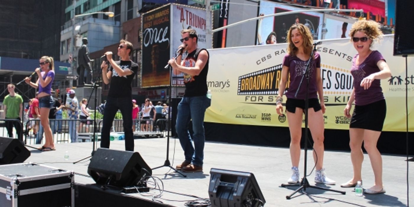 Photo Coverage: Krysta Rodriguez, Zachary Levi & More at BROADWAY ROCKS TIMES SQUARE! Image