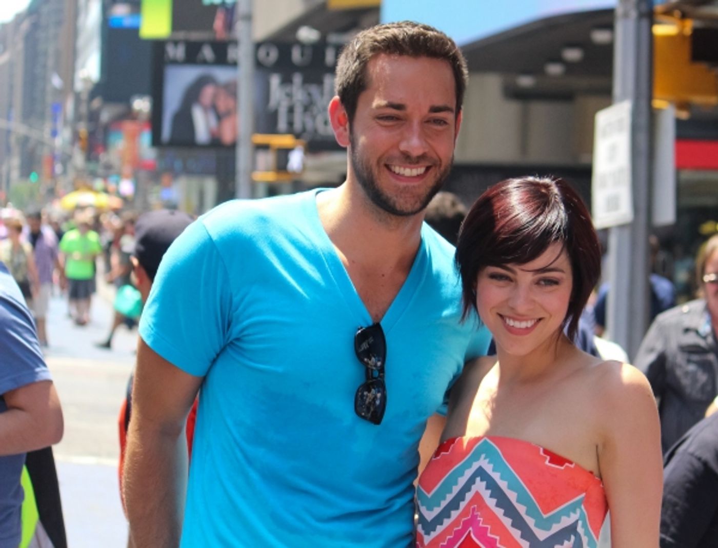Photo Coverage: Krysta Rodriguez, Zachary Levi & More at BROADWAY ROCKS TIMES SQUARE! Image