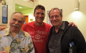 Current cast members Joey D''Auria and Tom Lowe with 1982 cast member Sam Anderson @ BroadwayWorld Current cast members Joey D''Auria and Tom Lowe with 1982 cast member Sam Anderson Photo