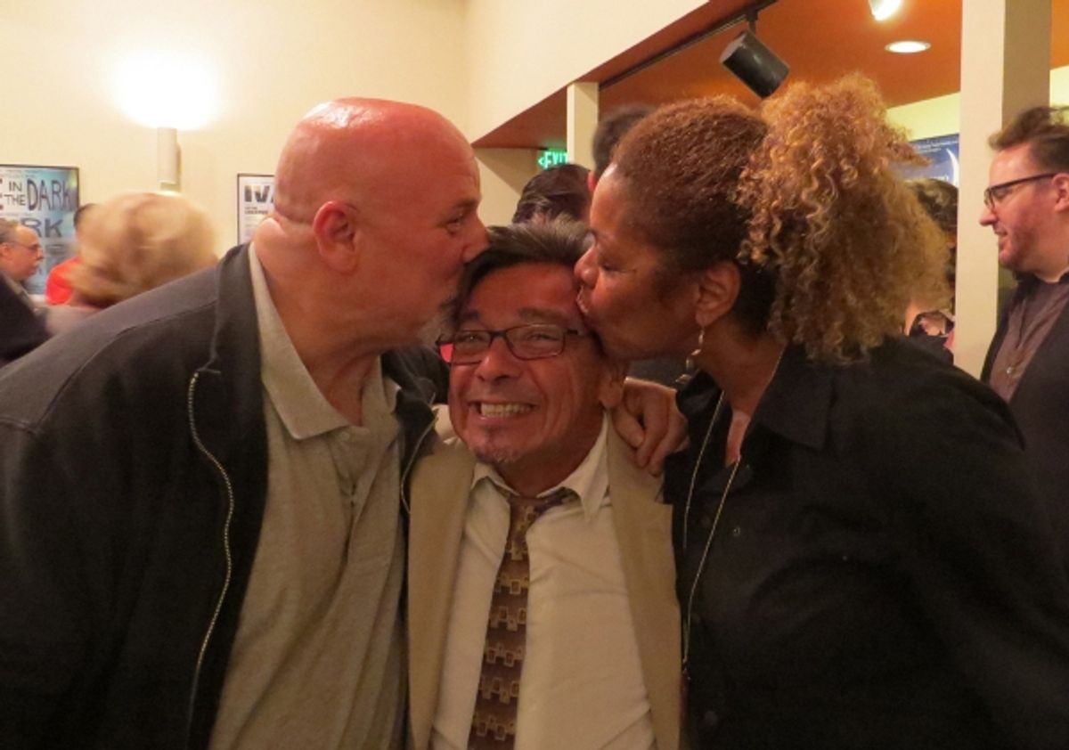 Musical director Gerald Sternbach, Bill Castellino, Roxanne Mayweather at 