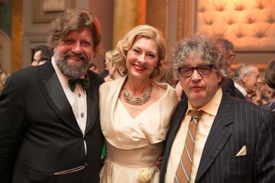 Oskar Eustis, and Lapham's Quarterly Director of Development Laurie Eustis, and Paul  Photo