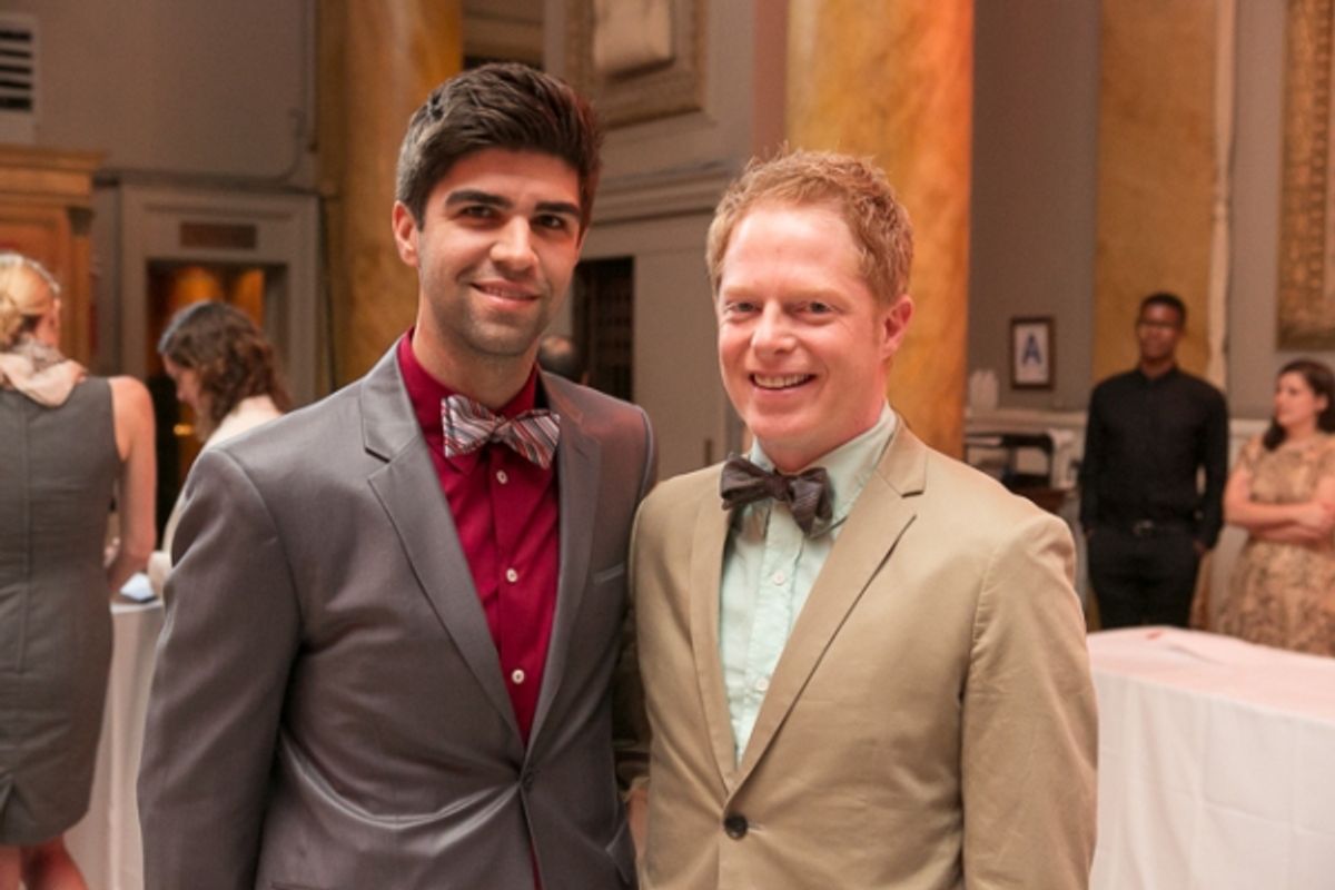 Justin Mikita and Jesse Tyler Ferguson  at 