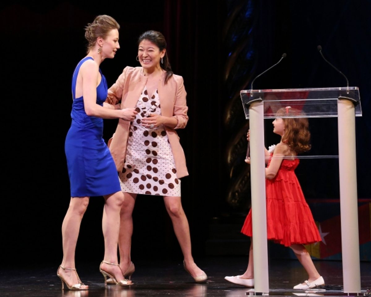 Jennifer Lim, Carrie Coon, Eliza Holland Madore  at 