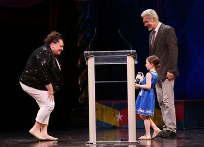 Keala Settle, Jillian Lebling, Tony Sheldon  Photo