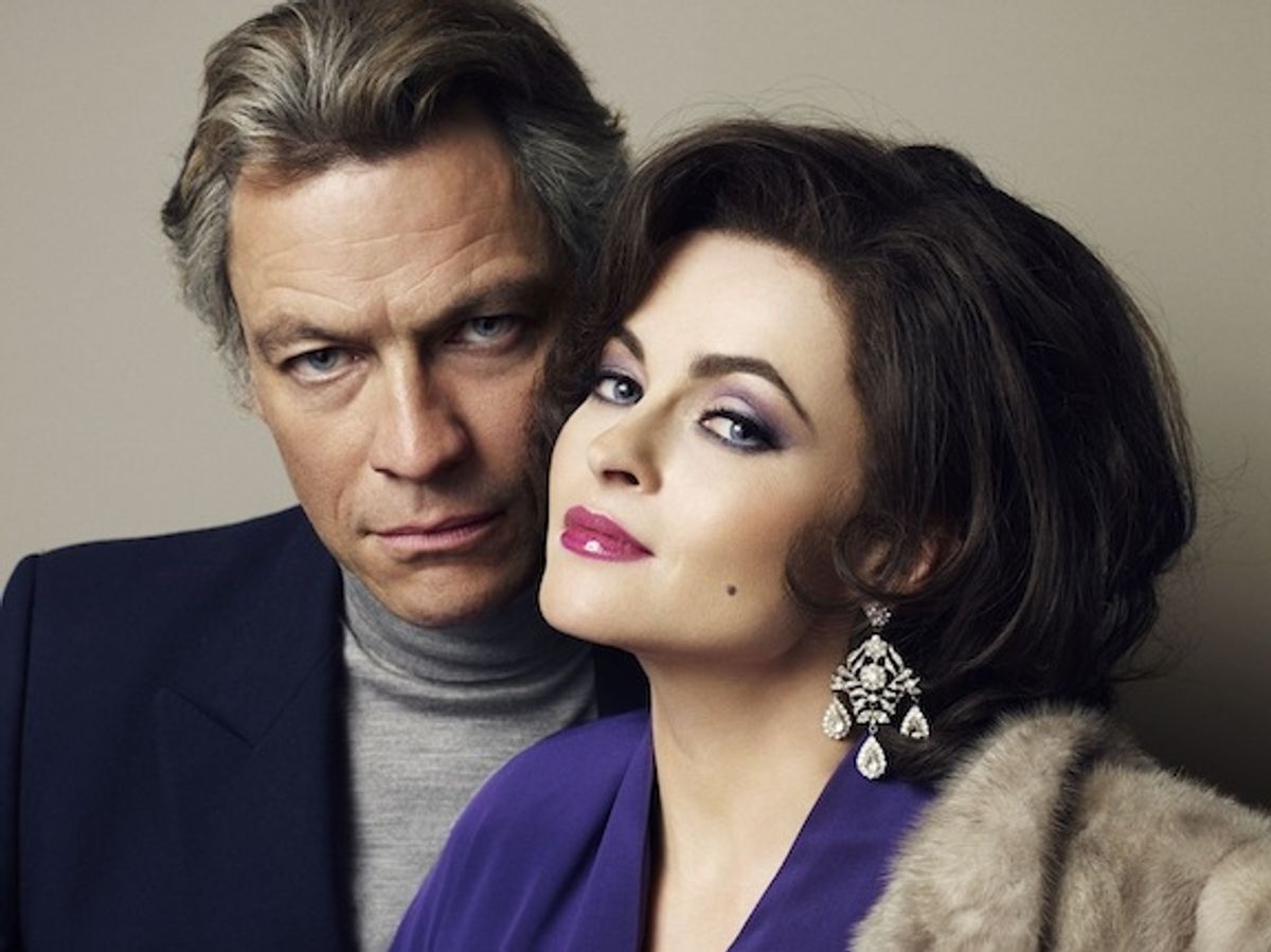 Dominic West and Helena Bonham Carter in BURTON AND TAYLOR. Photo Credit: BBC/Gustavo Papaleo at 