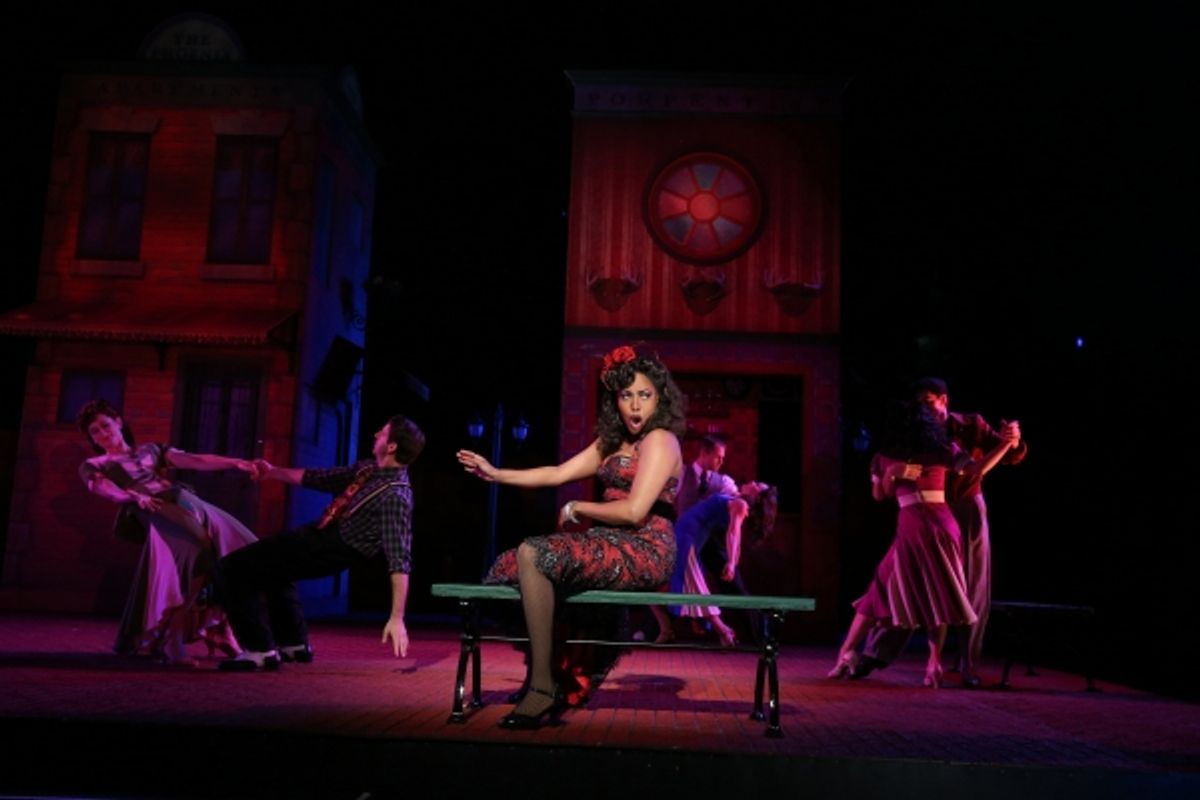 The cast of The Public Theater''s Shakespeare in the Park production of The Comedy of Errors, directed by Daniel Sullivan, running at the Delacorte Theater in Central Park through June 30. Photo Credit: Joan Marcus at 