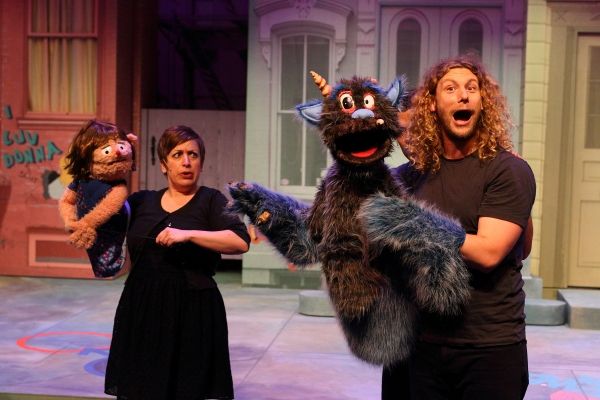 Katie Pees with Ã¢â‚¬Å“Kate MonsterÃ¢â‚¬Â and Brett Travis and Andr Photo