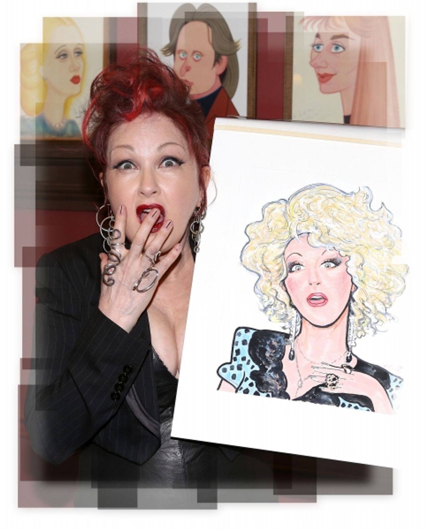 Photo Coverage: Cyndi Lauper's Sardi's Caricature Unveiled! Image