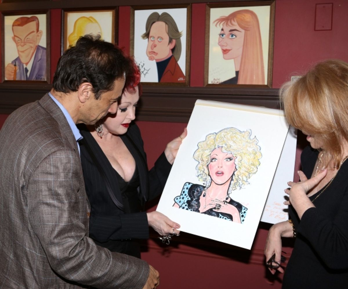 Hal Luftig, Cyndi Lauper, Daryl Roth at 