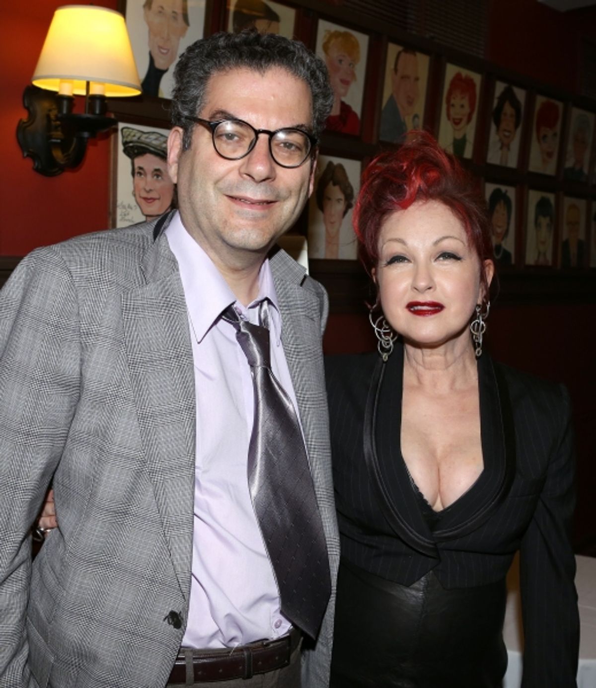 Michael Musto, Cyndi Lauper  at 