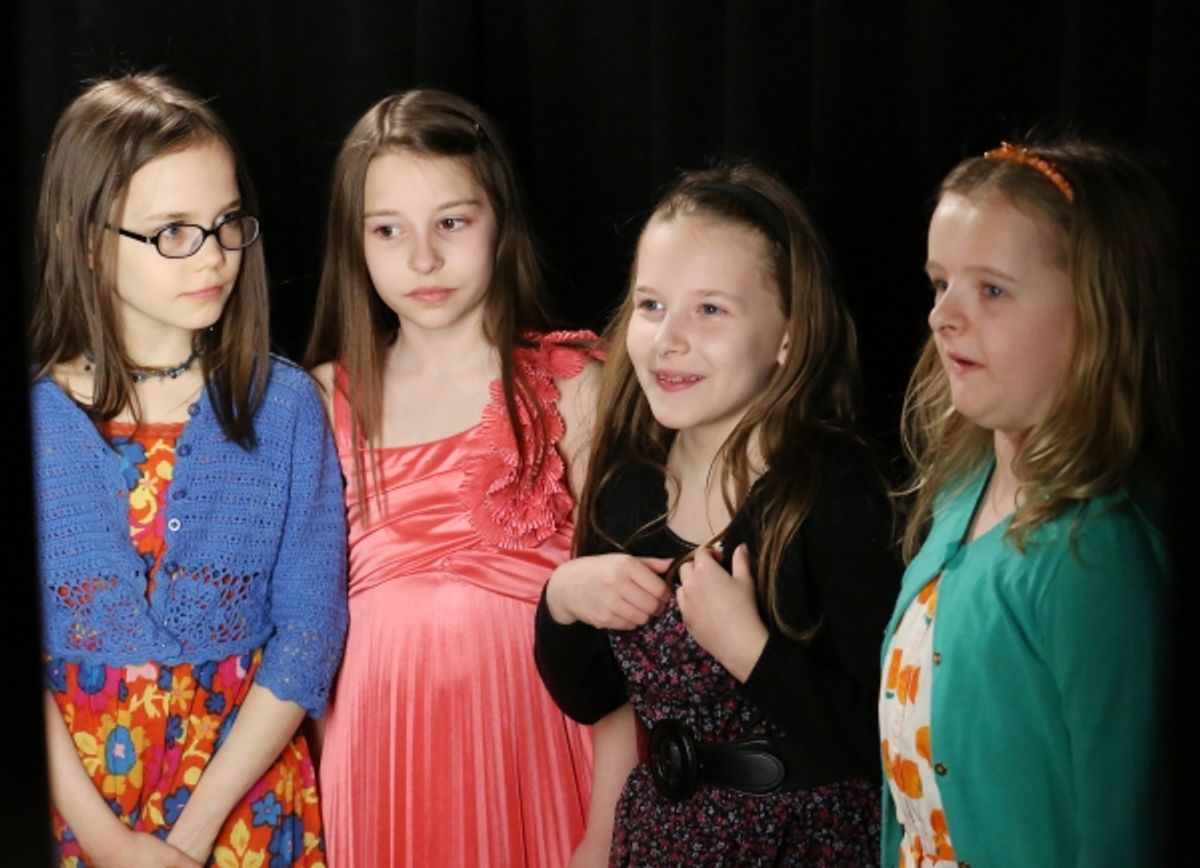 The Matilda's: Oona Laurence, Bailey Ryon, Sophia Gennusa, Milly Shapiro at 
