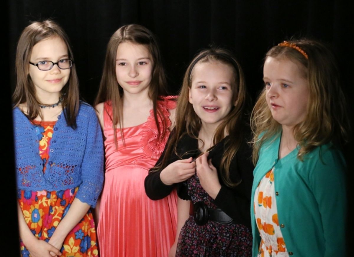 The Matilda's: Oona Laurence, Bailey Ryon, Sophia Gennusa, Milly Shapiro at 