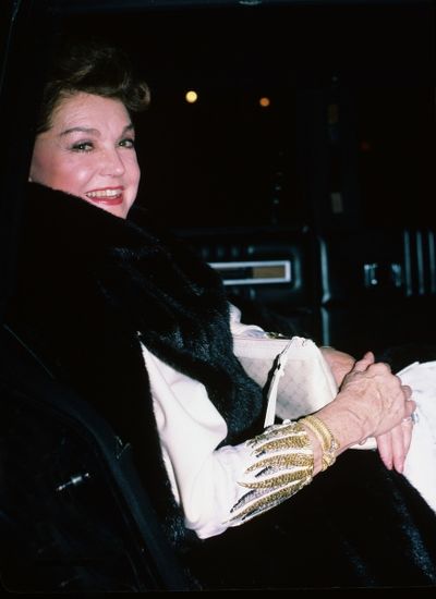 Esther Williams pictured in New York City in Febuary of 1985. Photo