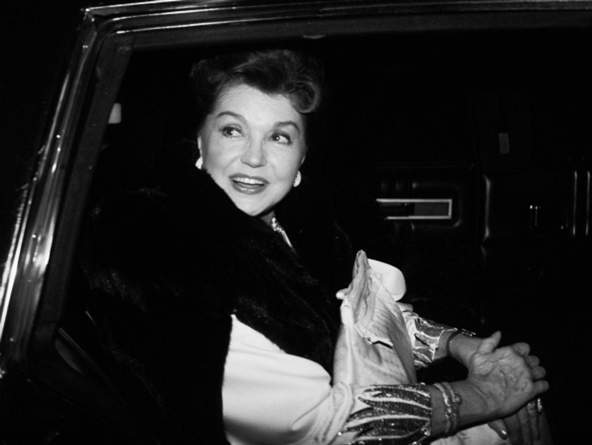 Esther Williams pictured in New York City in Febuary of 1985.  at 