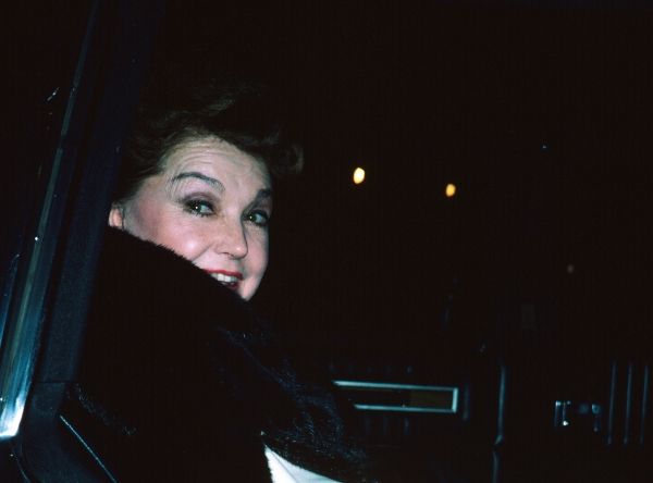 Esther Williams pictured in New York City in Febuary of 1985.  Photo