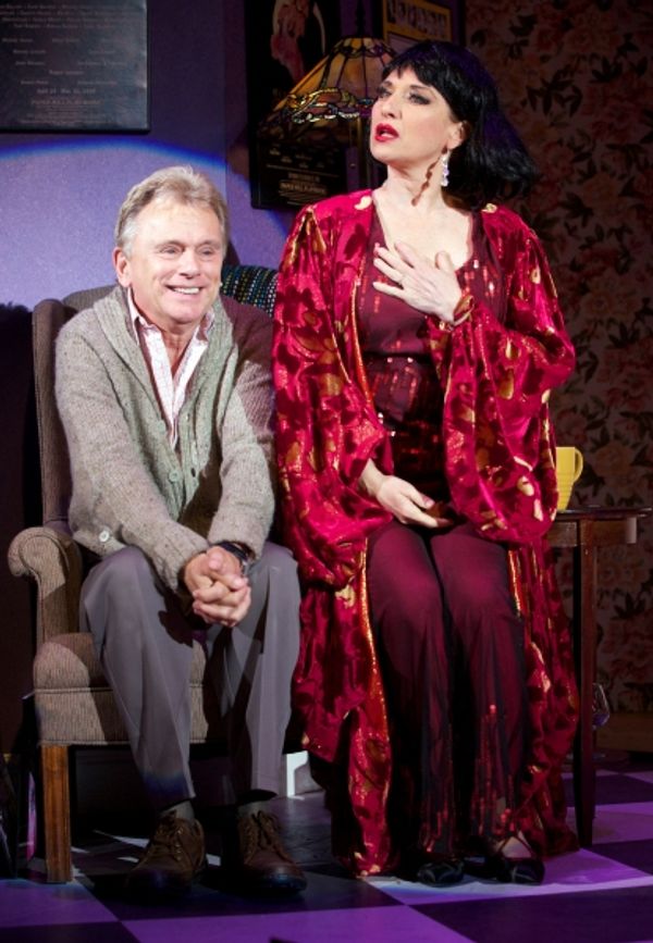  Pat Sajak as the Man in the Chair, alongside Liz Larsen, as the Drowsy Chaperone Photo