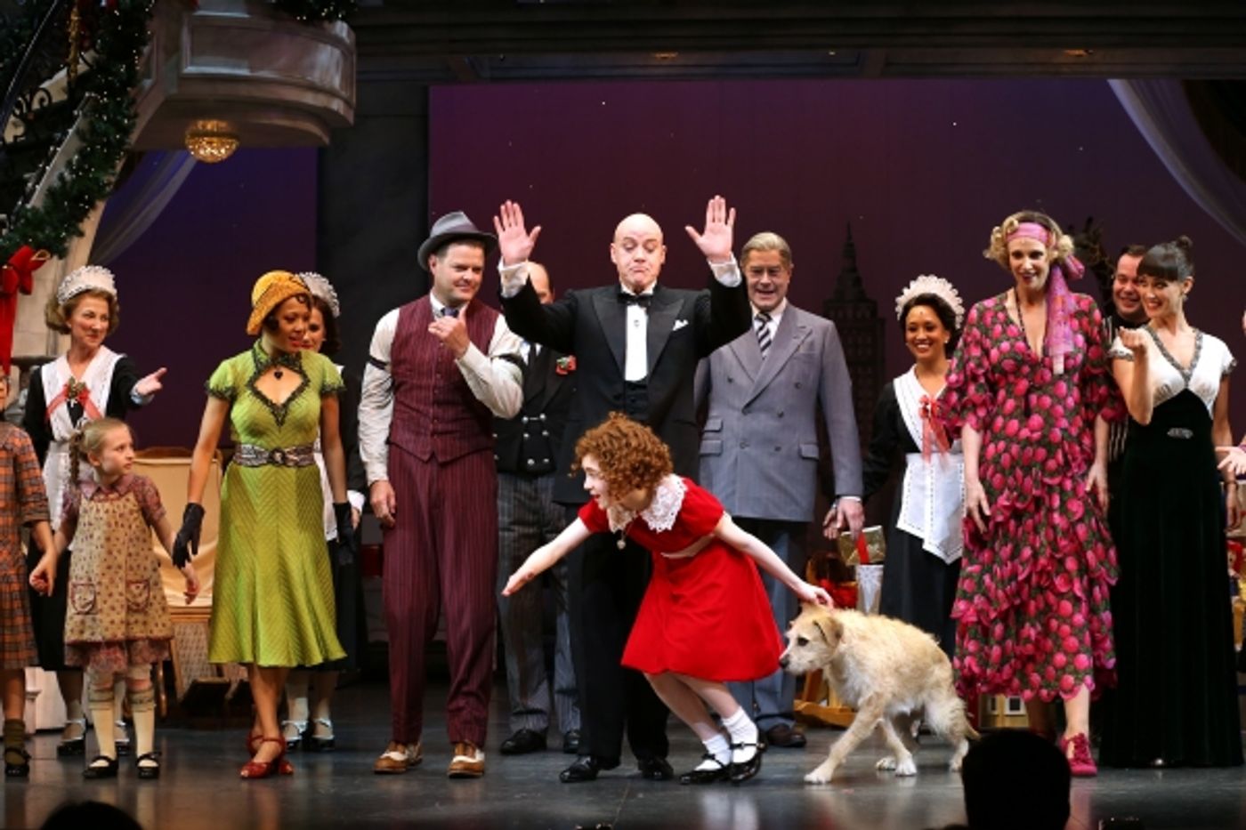 Photo Coverage: ANNIE Cast Celebrates Charles Strouse's 85th Birthday!  Image