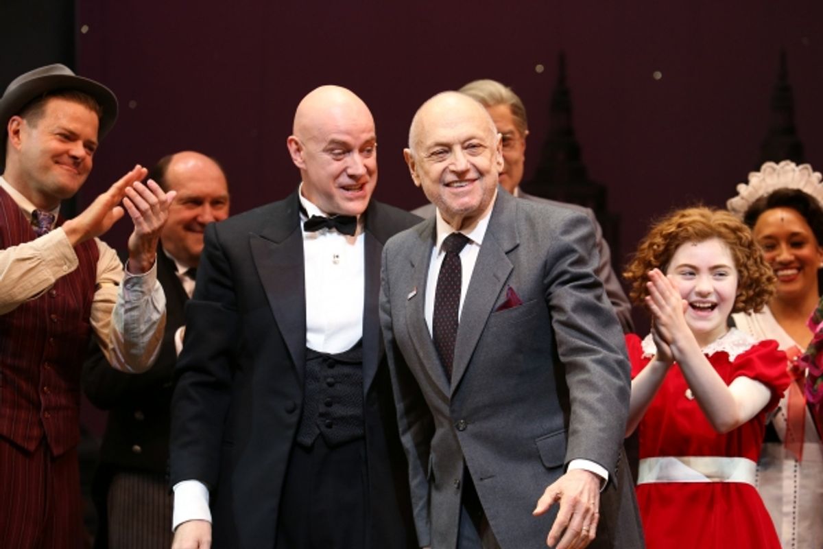 Clarke Thorell, Anthony Warlow, Charles Strouse, Merwin Foard, Lilla Crawford & the cast  at 