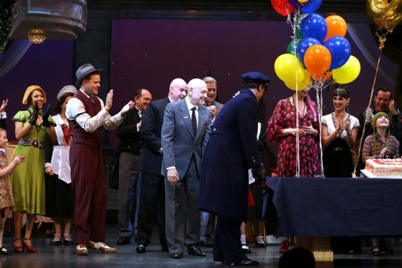 Photo Coverage: ANNIE Cast Celebrates Charles Strouse's 85th Birthday!  Image