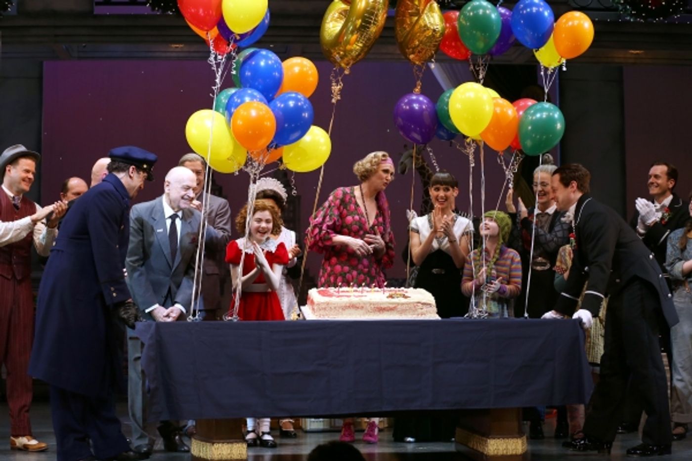 Photo Coverage: ANNIE Cast Celebrates Charles Strouse's 85th Birthday!  Image