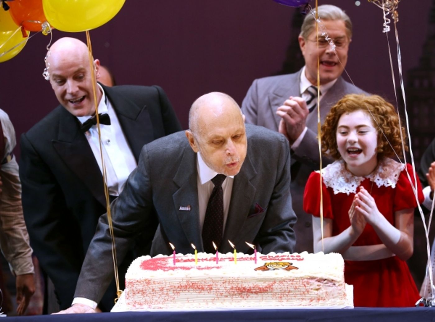 Photo Coverage: ANNIE Cast Celebrates Charles Strouse's 85th Birthday!  Image