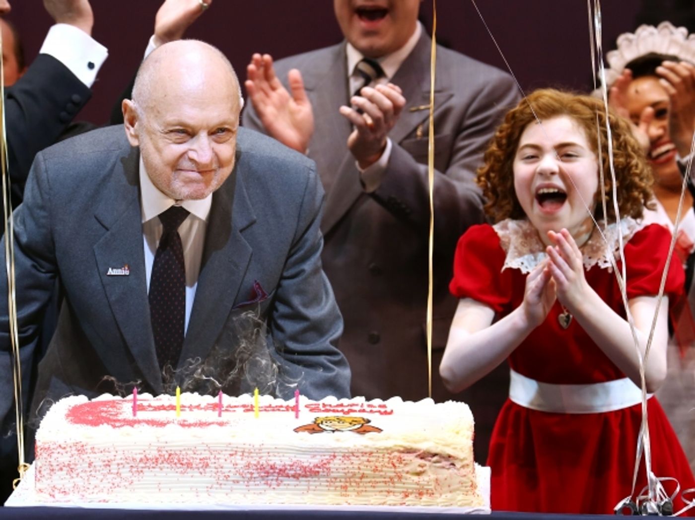 Photo Coverage: ANNIE Cast Celebrates Charles Strouse's 85th Birthday!  Image