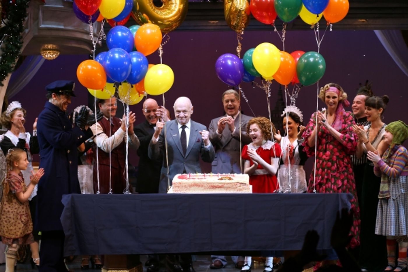 Photo Coverage: ANNIE Cast Celebrates Charles Strouse's 85th Birthday!  Image