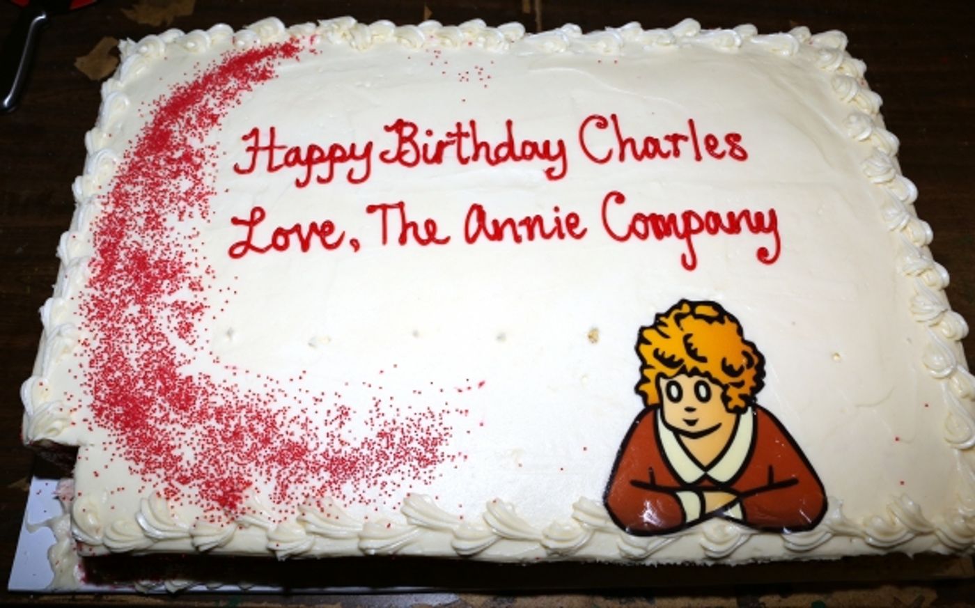 Photo Coverage: ANNIE Cast Celebrates Charles Strouse's 85th Birthday!  Image