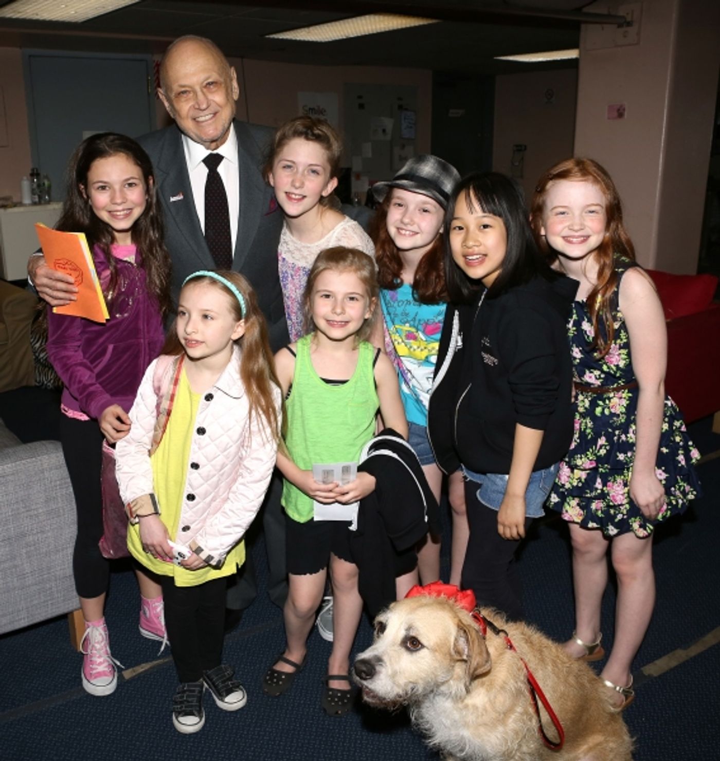 Photo Coverage: ANNIE Cast Celebrates Charles Strouse's 85th Birthday!  Image