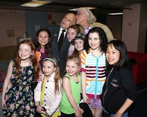 Charles Strouse, Martin Charnin, Lilla Crawford & the young cast members @ BroadwayWorld Charles Strouse, Martin Charnin, Lilla Crawford & the young cast members Photo